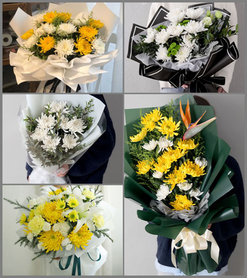 河南南阳卧龙区英庄镇白事花束代送